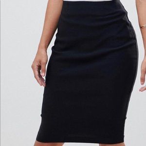 NWT Dynamite Jupe Woven Pencil Skirt in Jet Black High Waisted